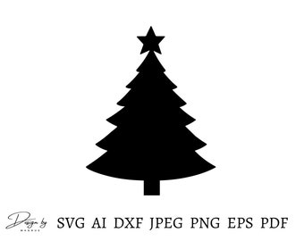 Árbol de Navidad SVG, Diseño de árbol de Navidad, Archivo vectorial de árbol de Navidad, Archivo de corte de árbol de Navidad para Cricut, Descarga instantánea