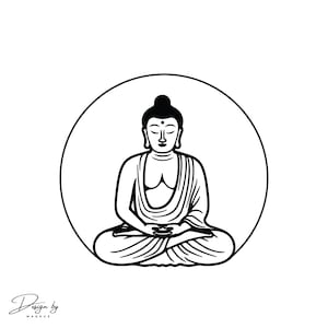 Buddha Svg, Buddha Design, Buddha Png, Svg Files For Cricut, Meditation Svg, Buddha Vector File , Zen Art, Yoga Svg File, Instant Download