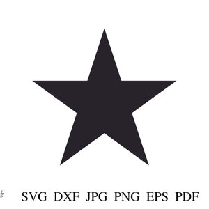Star svg, Star Shape cut file, Star clipart, Star design for cricut, Png, Dxf, Jpeg, Pdf, Eps, Star plotter file, Svg files Instant Download
