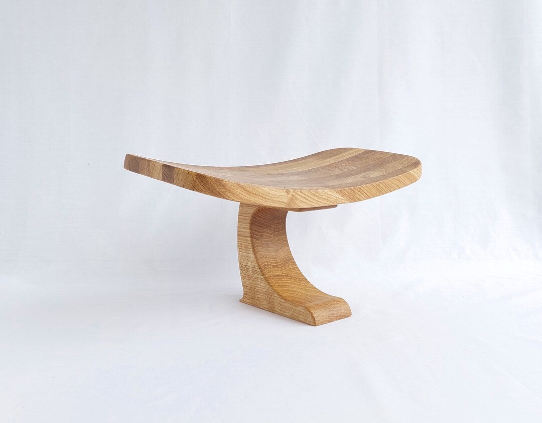 Meditation Stool With Sponge Cushion - Ergonomic Prayer Bench For Yoga & Meditation