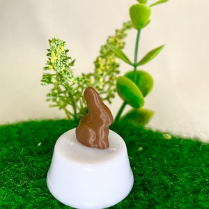 Miniature Easter bunny, Easter, rabbit, gnome door, gnome magic image 1