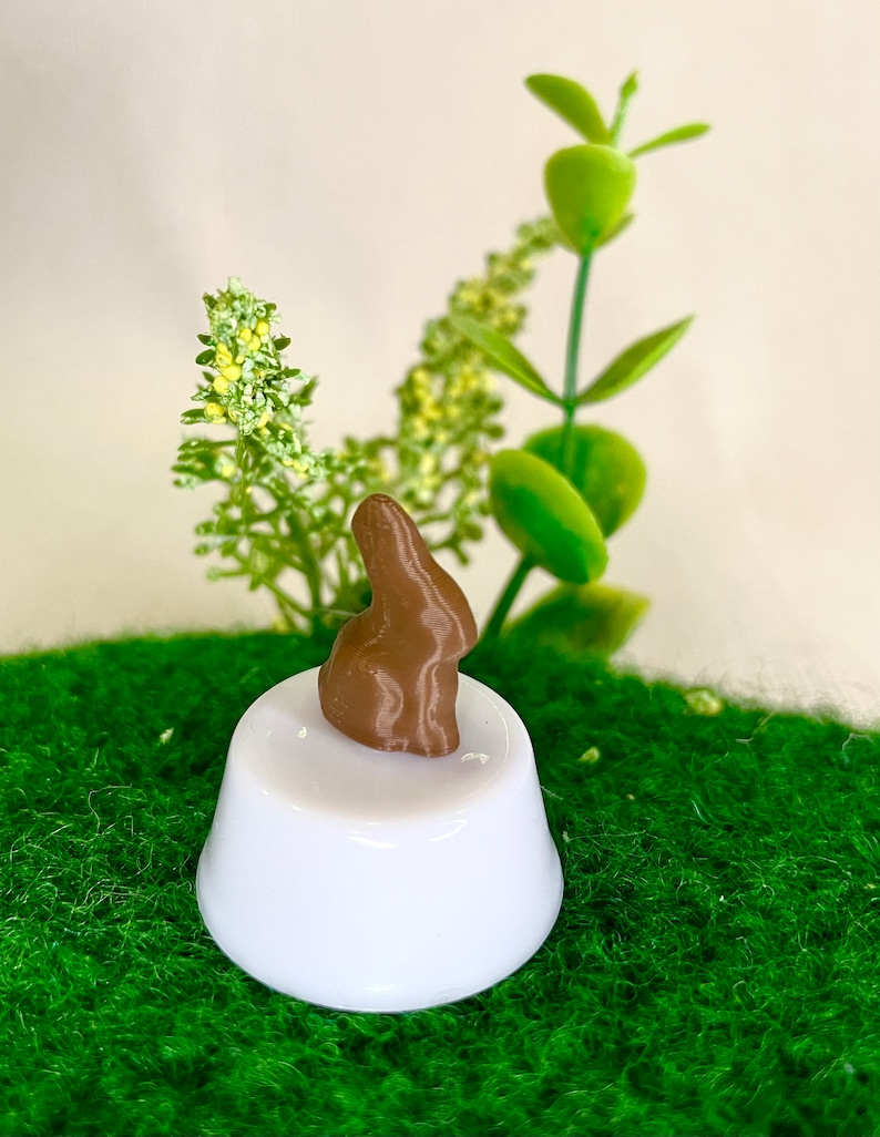 Miniature Easter bunny, Easter, rabbit, gnome door, gnome magic image 1