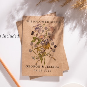 Let Love Grow Wildflower Seed Packets: Personalized Wedding Favors