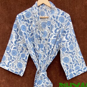 Kimono Robe Morgenmantel Frauen, Brauts Robe Frauen Morgenmantel Baumwolle Morgenmantel Plus Kimono Blau Kimono Robe Plus Size Robe