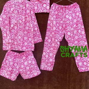 Floral Print Pj Set Cotton Pajama Set Night Wear Bridesmaid Pajama Set Lounge Set Pj Set