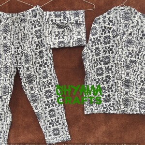 Ensemble pyjama indien en coton, chemise de nuit pour femme faite main, imprimé floral, ensemble robe pyjama et chemise en coton avec sac