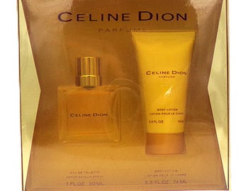 Celine Dion Gift Set, Eau de Toilette and Body Lotion Factory Sealed