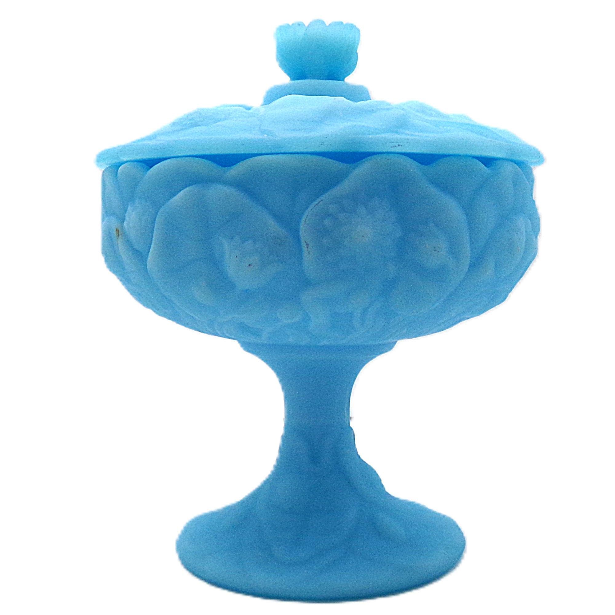 Fenton Blue Candy Dish S - Etsy