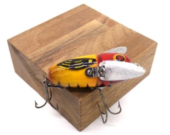 Leurre Vintage Heddon Crazy Crawler - Gris Souris - NEUF En Boîte