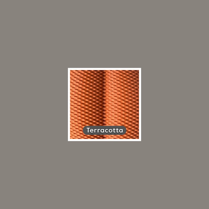 Floral lampshade colour options: terracotta
