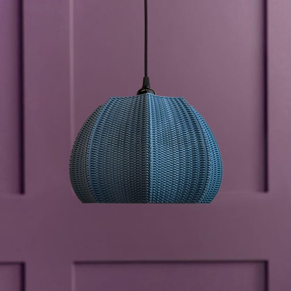 Floral Lampshade pendant lighting, eco friendly light, customisable colours