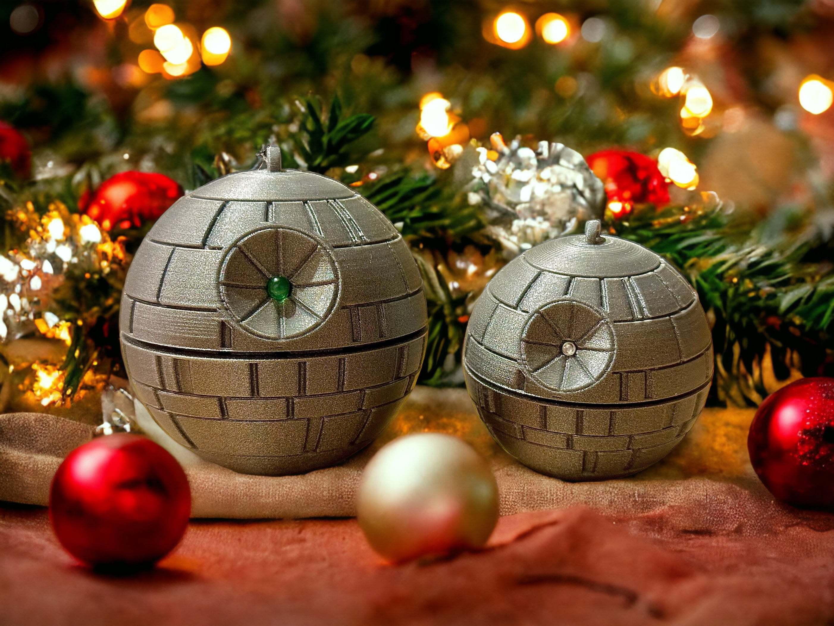 Illuminated Death Star Christmas Tree Decoration star Wars Etsy UK