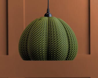 Sea Urchin Inspired Lampshade | 18+ Colours | 4 Sizes | Artistic 3D Printed Light | LED Pendant Lamp shade