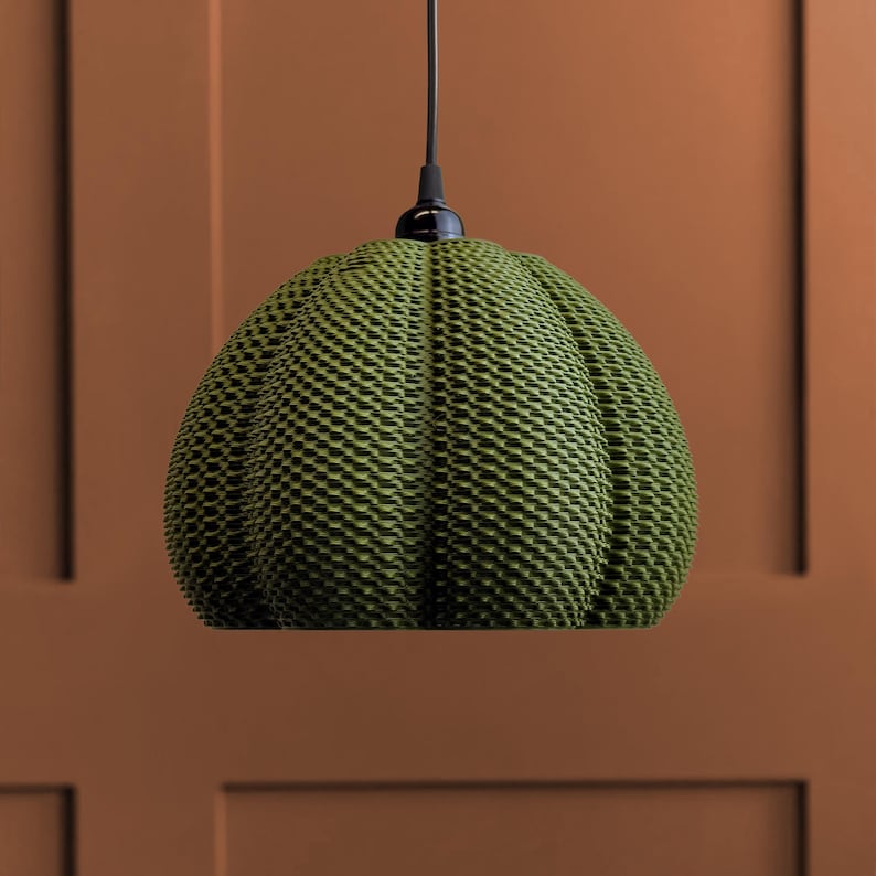 Lamp shade shown in Olive colour.