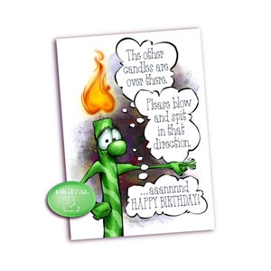 Humoristische verjaardag digitale e-Card