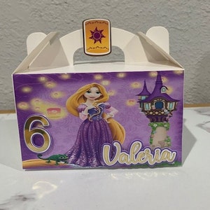 Tangled gabble boxes, Tangled favor boxes, Princess favor boxes, Princess party boxes, Rapunzel birthday boxes, Rapunzel favor boxes.