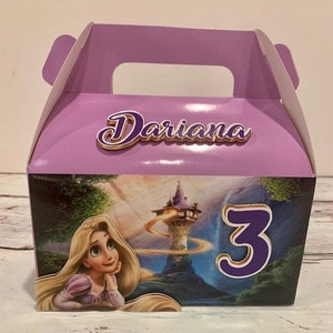 Rapunzel Candy boxes, Tangled Candy boxes, Princess Party Candy Boxes, Tangled gabble box, Rapunzel Gabble box, Birthday candy favor boxes.