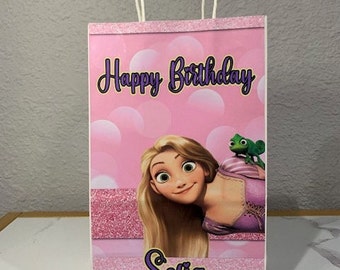 Tangled Favors Bags, Princess Candy Bags, Rapunzel Candy Bags, Girl Birthday Party Bags, Tangled Party Supply, Rapunzel Party Supply.