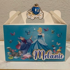 Cinderella favor box, Cinderella party box, Cinderella birthday supplies, Party decor, Princess party decor, Princess Birthday, party supply