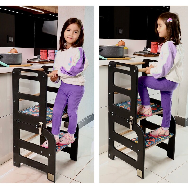 Kitchen Tower, Helper Stool, Toddler Safety Stool, Learning Stool Etsy