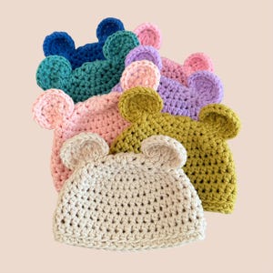 Baby bear hat, crochet baby hat, baby hat, baby shower gift, unisex baby hat, pregnancy announcement, baby photo prop, baby arrival