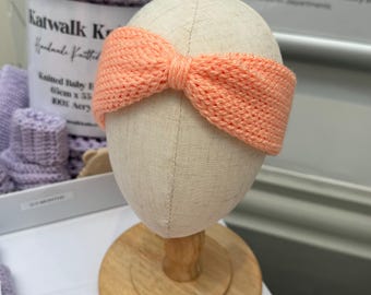Knitted Baby Headband – Newborn Outfit, Baby Shower Gift, Baby Photo Prop, Handmade Accessories, Pregnancy Announcement