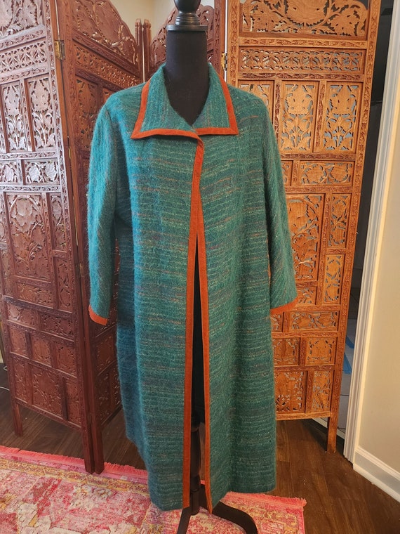 Early 60s Emerald Angora Wood Light Full-length Ja