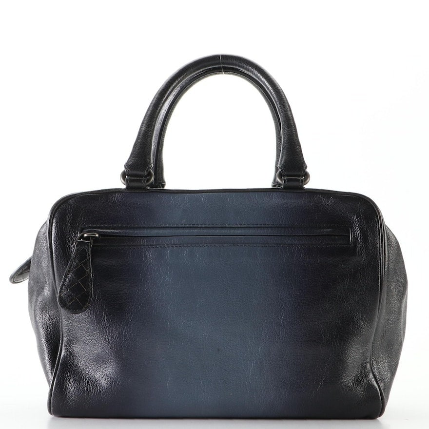 Bottega Veneta Kleine Brera Handtas in Ombre Navy Geitenleer Etsy Nederland
