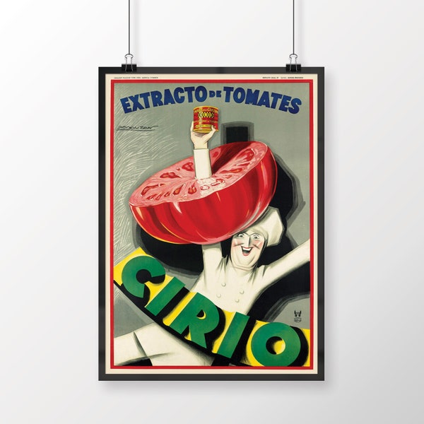 Cirio Italy Extracto de Tomates Food&Drink Poster, Italian Food Print, Housewarming Gift, Cooking Gift, Italian Vintage Food, Kitchen Decor