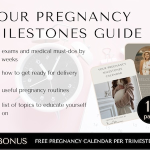 Pregnancy Milestones, Pregnancy Calendar, Weekly Pregnancy Guide, Pregnancy Tracker, Pregnancy Exams, Delivery Prep, Trimester Guide