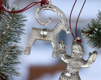Kosta Boda Glass Santa Ornament – Bertil Vallien Swedish