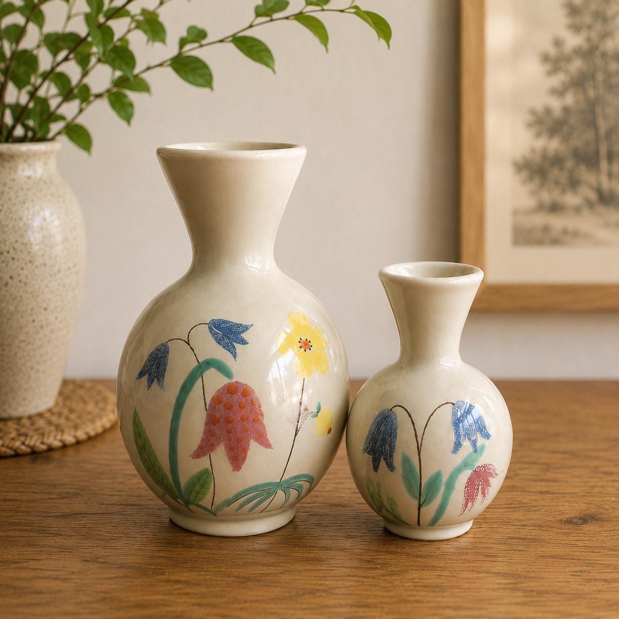 Anna Lisa Thomson Ängsblom Vase, Uppsala Ekeby Swedish Pottery - Etsy
