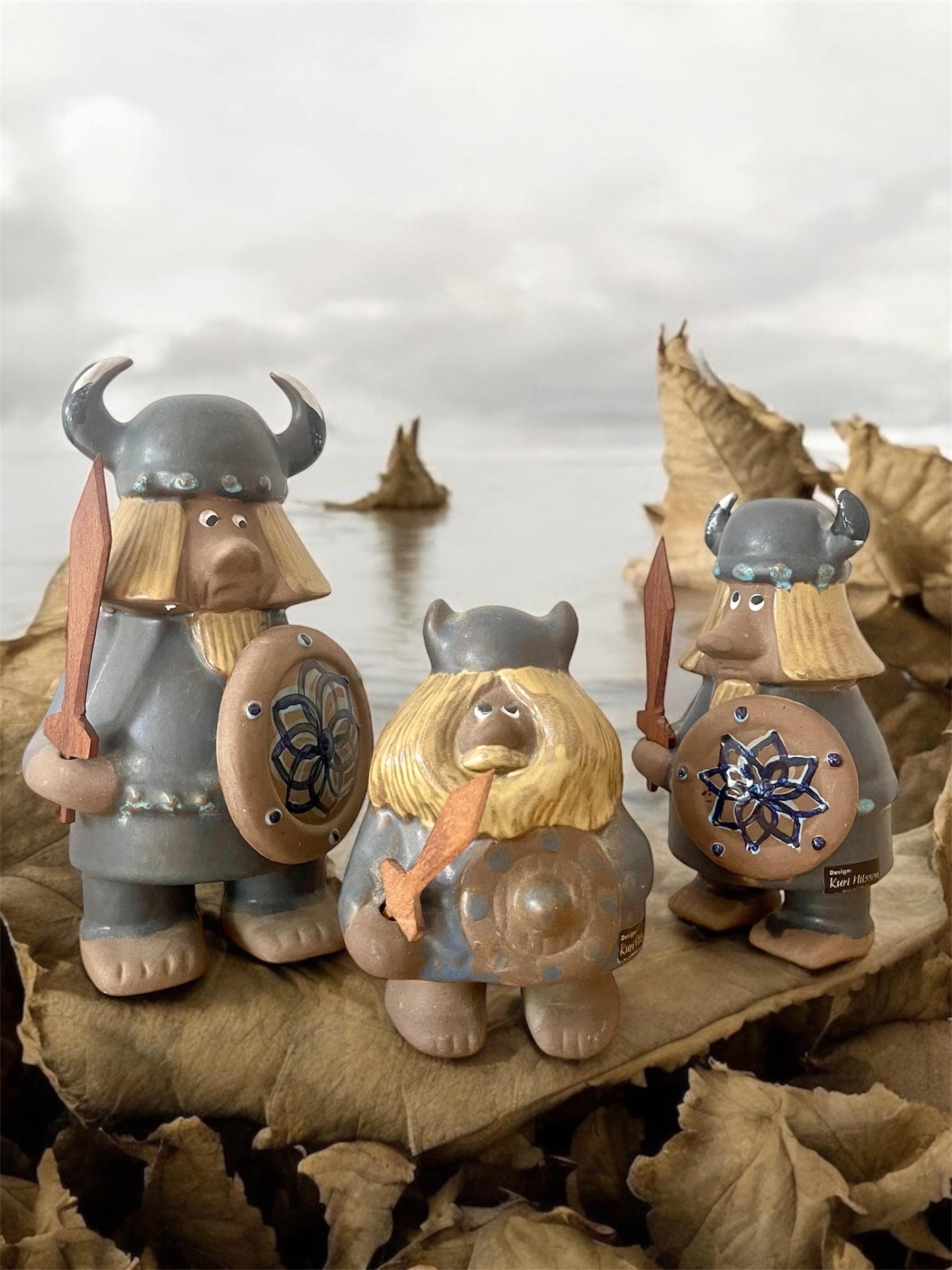 Vintage Viking Figurines Kurt Nilsson Signed, 1960-ies - Etsy Canada