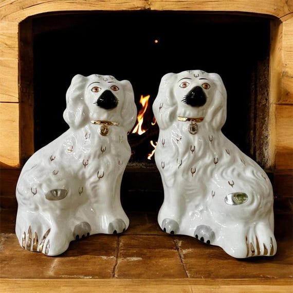 Vintage Beswick Spaniel Dogs Pair 1378-6 | 1960s Hand