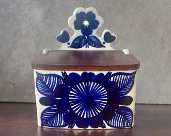 Arabia Finland Kookki Salt Box Lidded Container Gunvor Olin