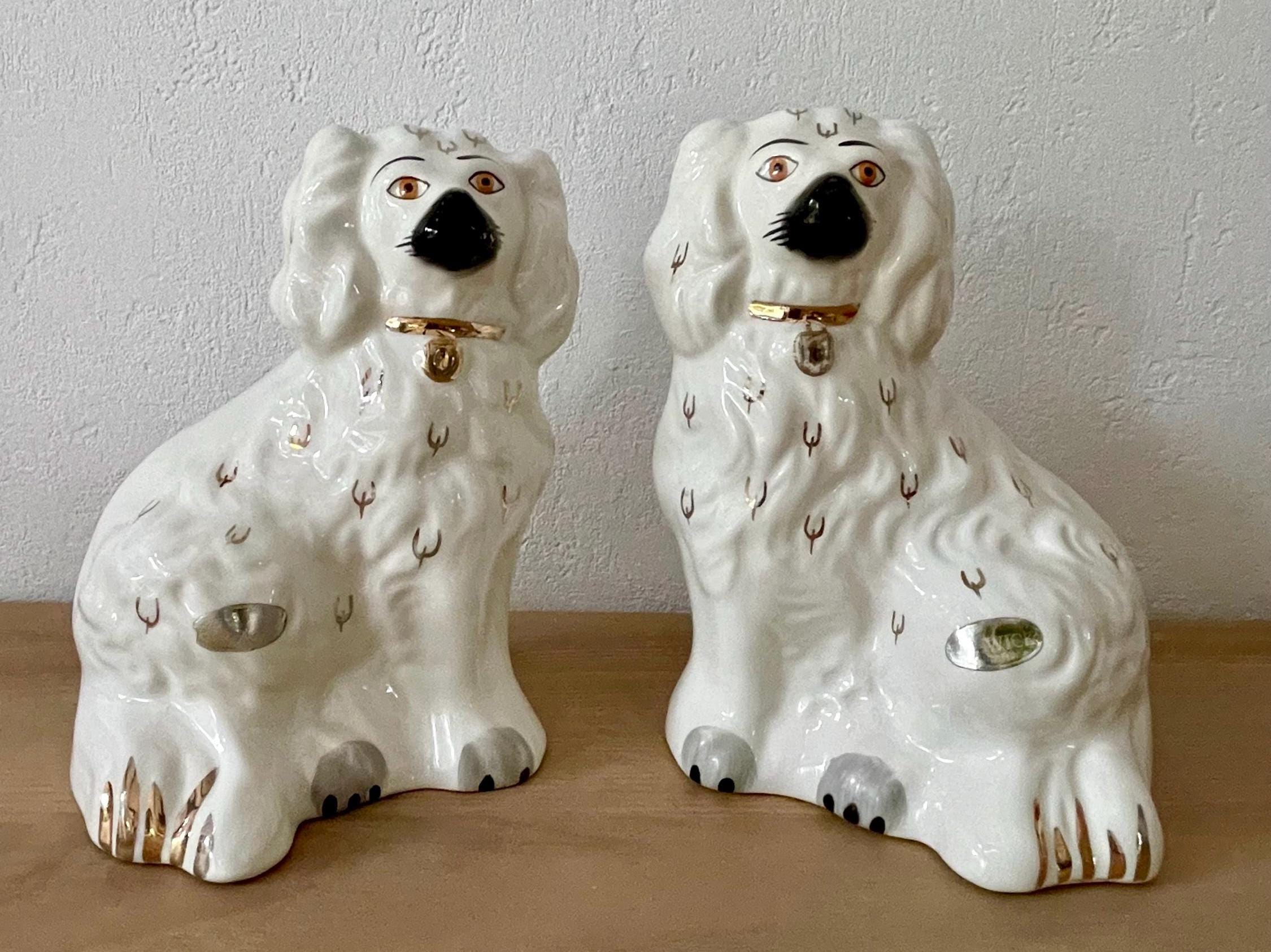 英国 ベズウィック スタッフォードシャー　スパニエル ドッグ　ペア　ビンテージ 英国 ベズウィック スタッフォードシャー スパニエル ドッグ ペア