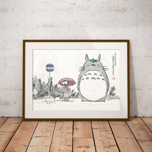 Anime Poster Hayao Miyazaki Inspired Anime Poster Anime Manga Digital Print Gifts For Her Him Wall Decor Gifts Print Wall Art Christmas Gift