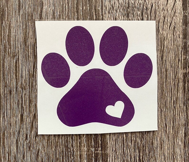 Dog Paw Vinyl Decal, Paw Print Decal, Pet Lover Decal for Car, Truck