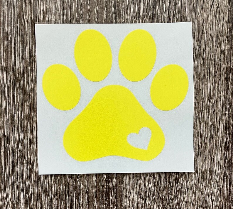 Dog Paw Vinyl Decal, Paw Print Decal, Pet Lover Decal for Car, Truck