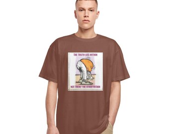 Medytacja i humor New Age Spójrz w głąb siebie - Gruby, obszerny T-shirt