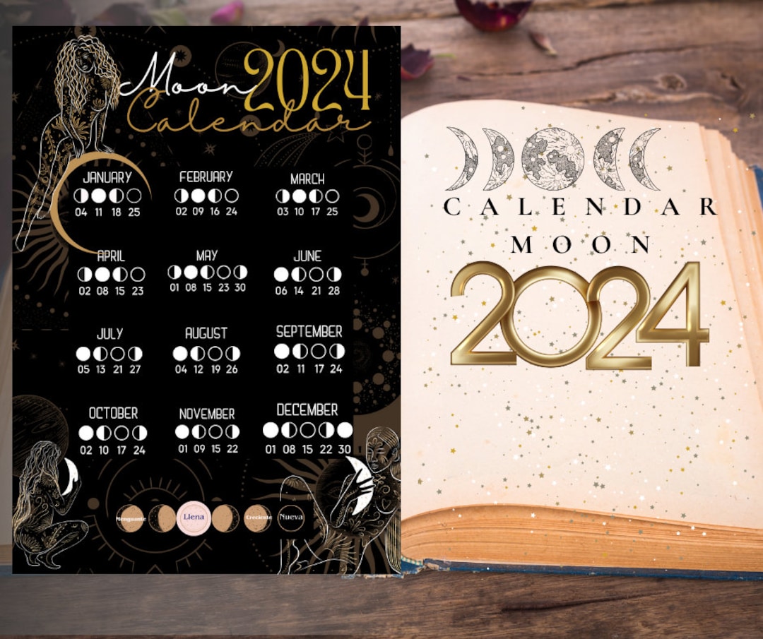 MOON CALENDAR 2025 PHASES Moon 2025 Witch Calendarprintable Calendar