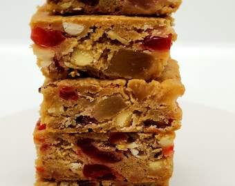 Rum & Fruit Blondies