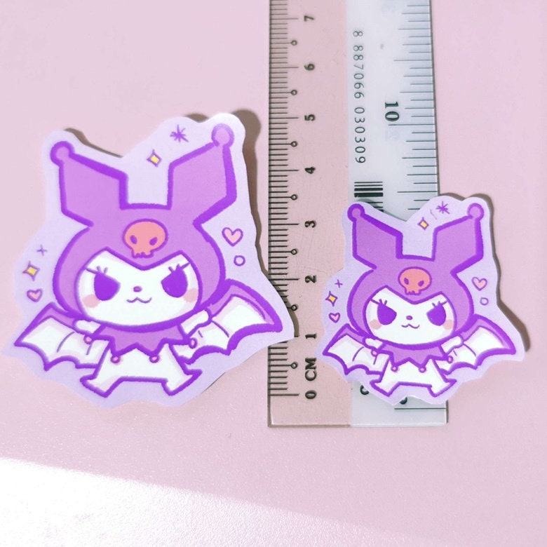 Kuromi and My Melody Waterproof Angel and Devil Stickers - Etsy