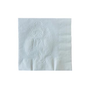 Servilletas de papel con ángel en relieve: decoración para fiestas religiosas imagen 3
