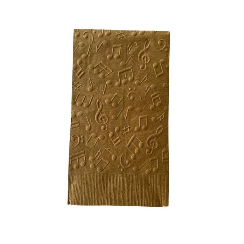 Embossed Music Notes Dinner Napkins – Elegant Party Decor - Etsy