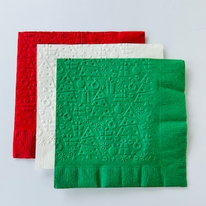 Christmas Cocktail Napkins/Christmas Party/Christmas Napkins/Christmas Tree Napkins/Holiday Party/Cocktail Napkins/Holiday Bar/Cocktails