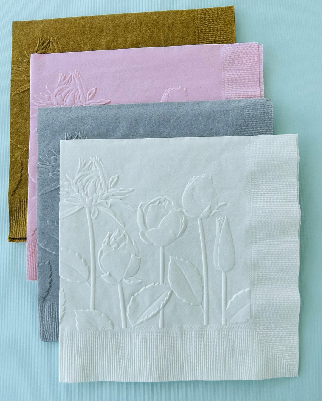Flower Napkins/emboss Napkins/party/paper Napkins/party Decoration