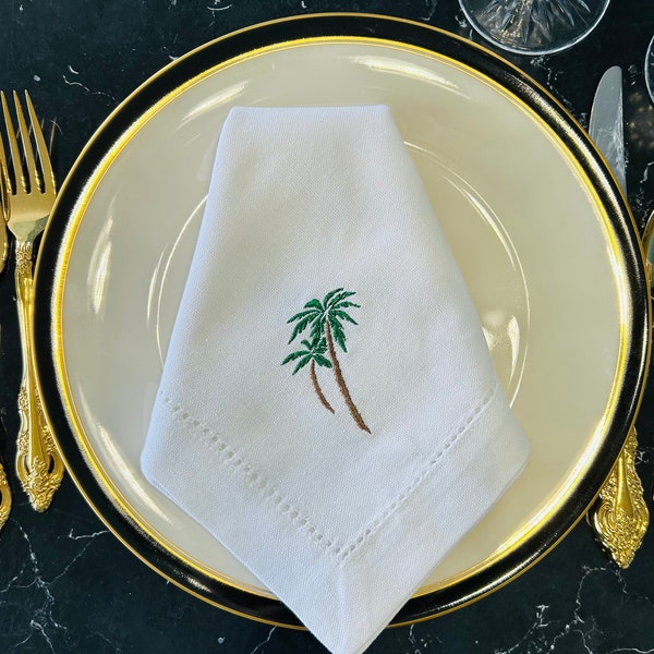 Palm Tree Napkin Etsy