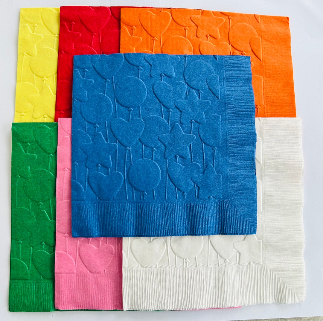 Balloon Napkins/emboss Napkins/party/paper Napkins/party Etsy