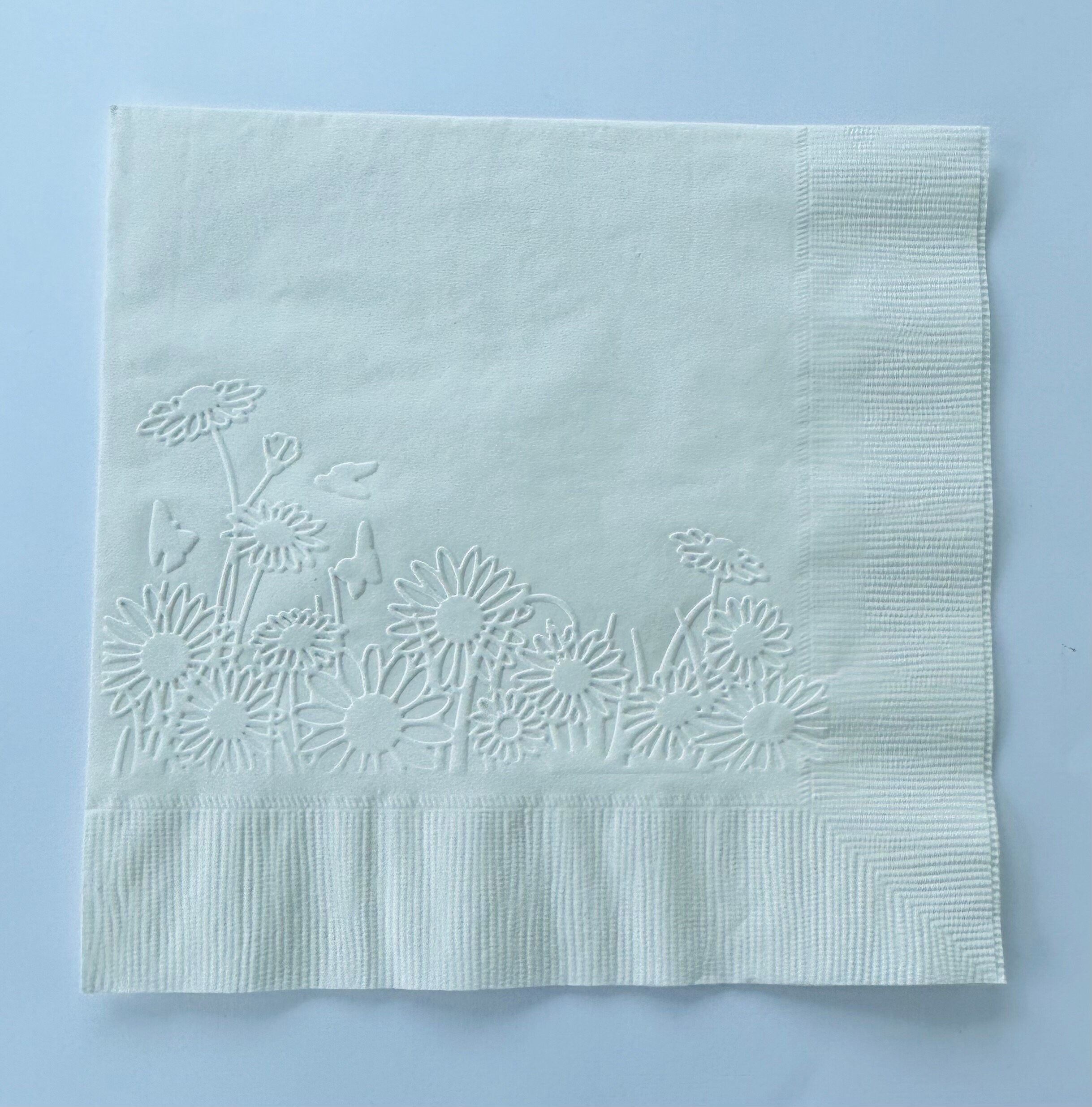 Daisy Napkins/emboss Napkins/party/paper Napkins/party Etsy